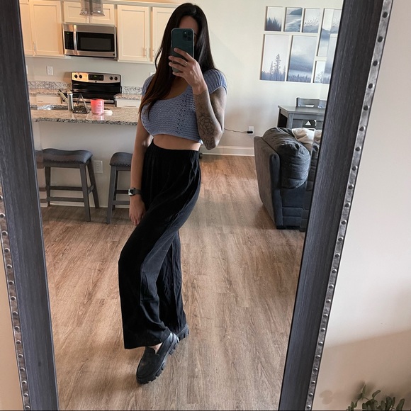 High Waist Straight Leg Trouser Pants - Picture 12 of 16